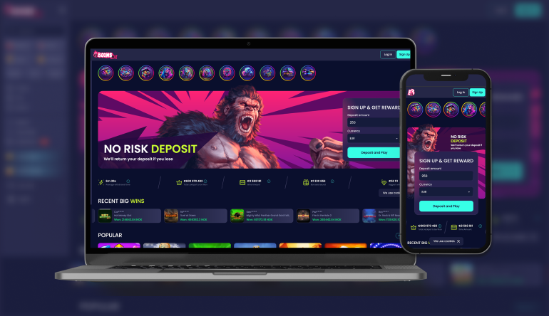 Boomsbet mobiele app screenshot